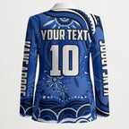 Personalized North Melbourne Kangaroos Footy Mascot Blazer Aboriginal Dot Art - Dreamtime Football Mascot
