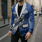 Personalized North Melbourne Kangaroos Footy Mascot Blazer Aboriginal Dot Art - Dreamtime Football Mascot