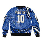 Personalized North Melbourne Kangaroos Footy Mascot Bomber Jacket Aboriginal Dot Art - Dreamtime Football Mascot