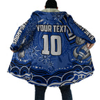 Personalized North Melbourne Kangaroos Footy Mascot Cloak Aboriginal Dot Art - Dreamtime Football Mascot