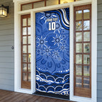 Personalized North Melbourne Kangaroos Footy Mascot Door Cover Aboriginal Dot Art - Dreamtime Football Mascot