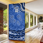 Personalized North Melbourne Kangaroos Footy Mascot Door Cover Aboriginal Dot Art - Dreamtime Football Mascot