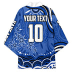 Personalized North Melbourne Kangaroos Footy Mascot Kimono Aboriginal Dot Art - Dreamtime Football Mascot
