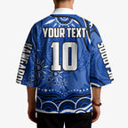 Personalized North Melbourne Kangaroos Footy Mascot Kimono Aboriginal Dot Art - Dreamtime Football Mascot