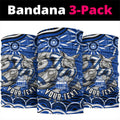 Personalized North Melbourne Kangaroos Footy Mascot Neck Gaiter Aboriginal Dot Art - Dreamtime Football Mascot