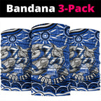 Personalized North Melbourne Kangaroos Footy Mascot Neck Gaiter Aboriginal Dot Art - Dreamtime Football Mascot