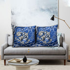 Personalized North Melbourne Kangaroos Footy Mascot Pillow Cover Aboriginal Dot Art - Dreamtime Football Mascot