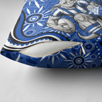 Personalized North Melbourne Kangaroos Footy Mascot Pillow Cover Aboriginal Dot Art - Dreamtime Football Mascot