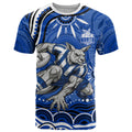 Personalized North Melbourne Kangaroos Footy Mascot T Shirt Aboriginal Dot Art - Dreamtime Football Mascot
