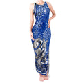 Personalized North Melbourne Kangaroos Footy Mascot Tank Maxi Dress Aboriginal Dot Art - Dreamtime Football Mascot