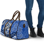 Personalized North Melbourne Kangaroos Footy Mascot Travel Bag Aboriginal Dot Art - Dreamtime Football Mascot