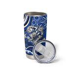 Personalized North Melbourne Kangaroos Footy Mascot Tumbler Cup Aboriginal Dot Art - Dreamtime Football Mascot