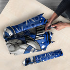 Personalized North Melbourne Kangaroos Footy Mascot Umbrella Aboriginal Dot Art - Dreamtime Football Mascot