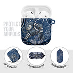 Personalized Geelong Cats Rugby Mascot AirPods Case Aboriginal Dot Art - Dreamtime Football Mascot