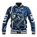Personalized Geelong Cats Rugby Mascot Baseball Jacket Aboriginal Dot Art - Dreamtime Football Mascot