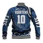Personalized Geelong Cats Rugby Mascot Baseball Jacket Aboriginal Dot Art - Dreamtime Football Mascot