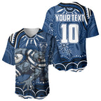 Personalized Geelong Cats Rugby Mascot Baseball Jersey Aboriginal Dot Art - Dreamtime Football Mascot