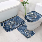 Personalized Geelong Cats Rugby Mascot Bathroom Set Aboriginal Dot Art - Dreamtime Football Mascot