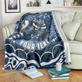 Personalized Geelong Cats Rugby Mascot Blanket Aboriginal Dot Art - Dreamtime Football Mascot