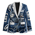 Personalized Geelong Cats Rugby Mascot Blazer Aboriginal Dot Art - Dreamtime Football Mascot