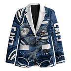 Personalized Geelong Cats Rugby Mascot Blazer Aboriginal Dot Art - Dreamtime Football Mascot