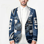 Personalized Geelong Cats Rugby Mascot Blazer Aboriginal Dot Art - Dreamtime Football Mascot
