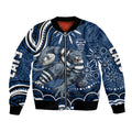 Personalized Geelong Cats Rugby Mascot Bomber Jacket Aboriginal Dot Art - Dreamtime Football Mascot