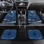 Personalized Geelong Cats Rugby Mascot Car Mats Aboriginal Dot Art - Dreamtime Football Mascot