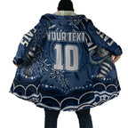 Personalized Geelong Cats Rugby Mascot Cloak Aboriginal Dot Art - Dreamtime Football Mascot