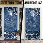 Personalized Geelong Cats Rugby Mascot Door Cover Aboriginal Dot Art - Dreamtime Football Mascot