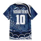 Personalized Geelong Cats Rugby Mascot Family Matching Tank Maxi Dress and Hawaiian Shirt Aboriginal Dot Art - Dreamtime Football Mascot