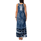 Personalized Geelong Cats Rugby Mascot Family Matching Tank Maxi Dress and Hawaiian Shirt Aboriginal Dot Art - Dreamtime Football Mascot
