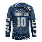 Personalized Geelong Cats Rugby Mascot Hockey Jersey Aboriginal Dot Art - Dreamtime Football Mascot