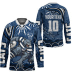 Personalized Geelong Cats Rugby Mascot Hockey Jersey Aboriginal Dot Art - Dreamtime Football Mascot