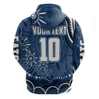 Personalized Geelong Cats Rugby Mascot Hoodie Aboriginal Dot Art - Dreamtime Football Mascot
