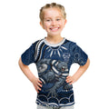 Personalized Geelong Cats Rugby Mascot Kid T Shirt Aboriginal Dot Art - Dreamtime Football Mascot