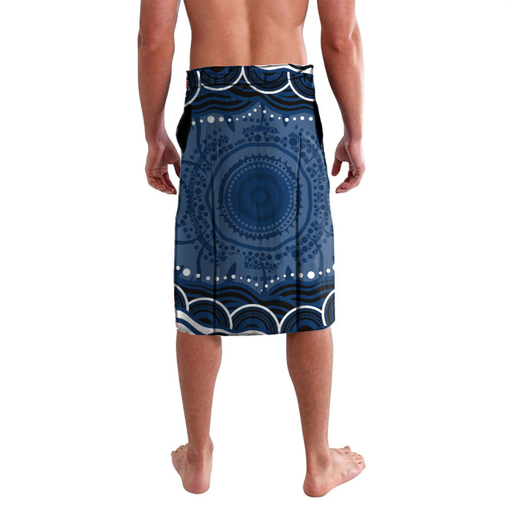 Personalized Geelong Cats Rugby Mascot Lavalava Aboriginal Dot Art - Dreamtime Football Mascot