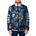 Personalized Geelong Cats Rugby Mascot Padded Jacket Aboriginal Dot Art - Dreamtime Football Mascot