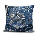 Personalized Geelong Cats Rugby Mascot Pillow Cover Aboriginal Dot Art - Dreamtime Football Mascot