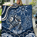 Personalized Geelong Cats Rugby Mascot Quilt Aboriginal Dot Art - Dreamtime Football Mascot