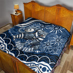 Personalized Geelong Cats Rugby Mascot Quilt Aboriginal Dot Art - Dreamtime Football Mascot