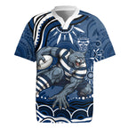 Personalized Geelong Cats Rugby Mascot Rugby Jersey Aboriginal Dot Art - Dreamtime Football Mascot
