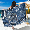 Personalized Geelong Cats Rugby Mascot Sarong Aboriginal Dot Art - Dreamtime Football Mascot