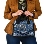 Personalized Geelong Cats Rugby Mascot Shoulder Handbag Aboriginal Dot Art - Dreamtime Football Mascot
