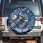 Personalized Geelong Cats Rugby Mascot Spare Tire Cover Aboriginal Dot Art - Dreamtime Football Mascot