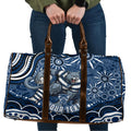 Personalized Geelong Cats Rugby Mascot Travel Bag Aboriginal Dot Art - Dreamtime Football Mascot