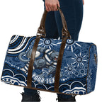 Personalized Geelong Cats Rugby Mascot Travel Bag Aboriginal Dot Art - Dreamtime Football Mascot