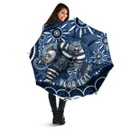 Personalized Geelong Cats Rugby Mascot Umbrella Aboriginal Dot Art - Dreamtime Football Mascot