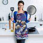 Personalized Western Bulldogs Football Mascot Apron Aboriginal Dot Art - Dreamtime Football Mascot