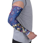 Personalized Western Bulldogs Football Mascot Arm Sleeves Aboriginal Dot Art - Dreamtime Football Mascot